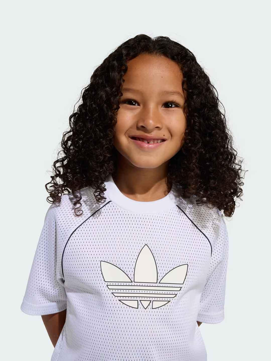 Adidas coordinato kids bianco