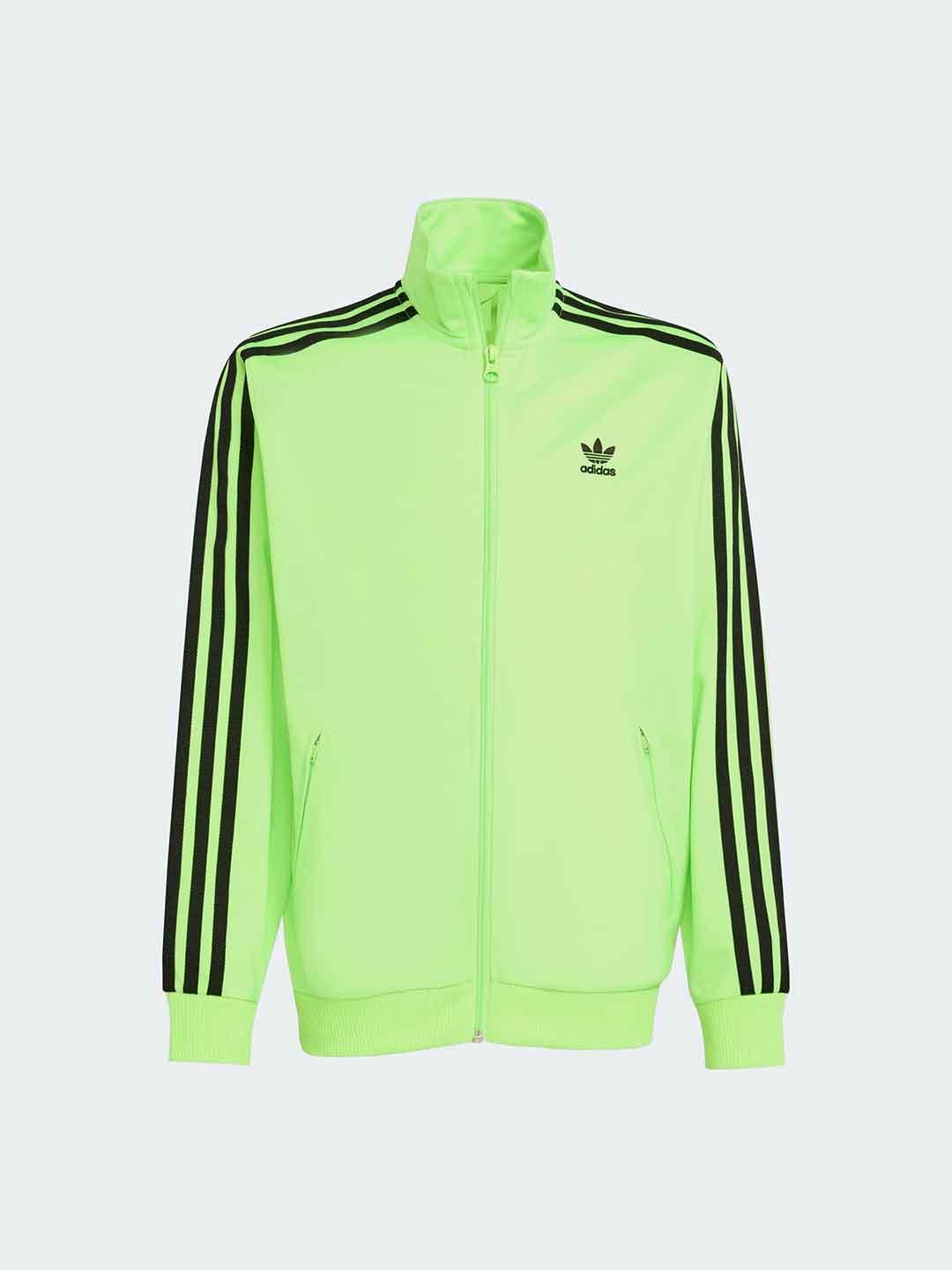Adidas felpa kids verde fluo con zip