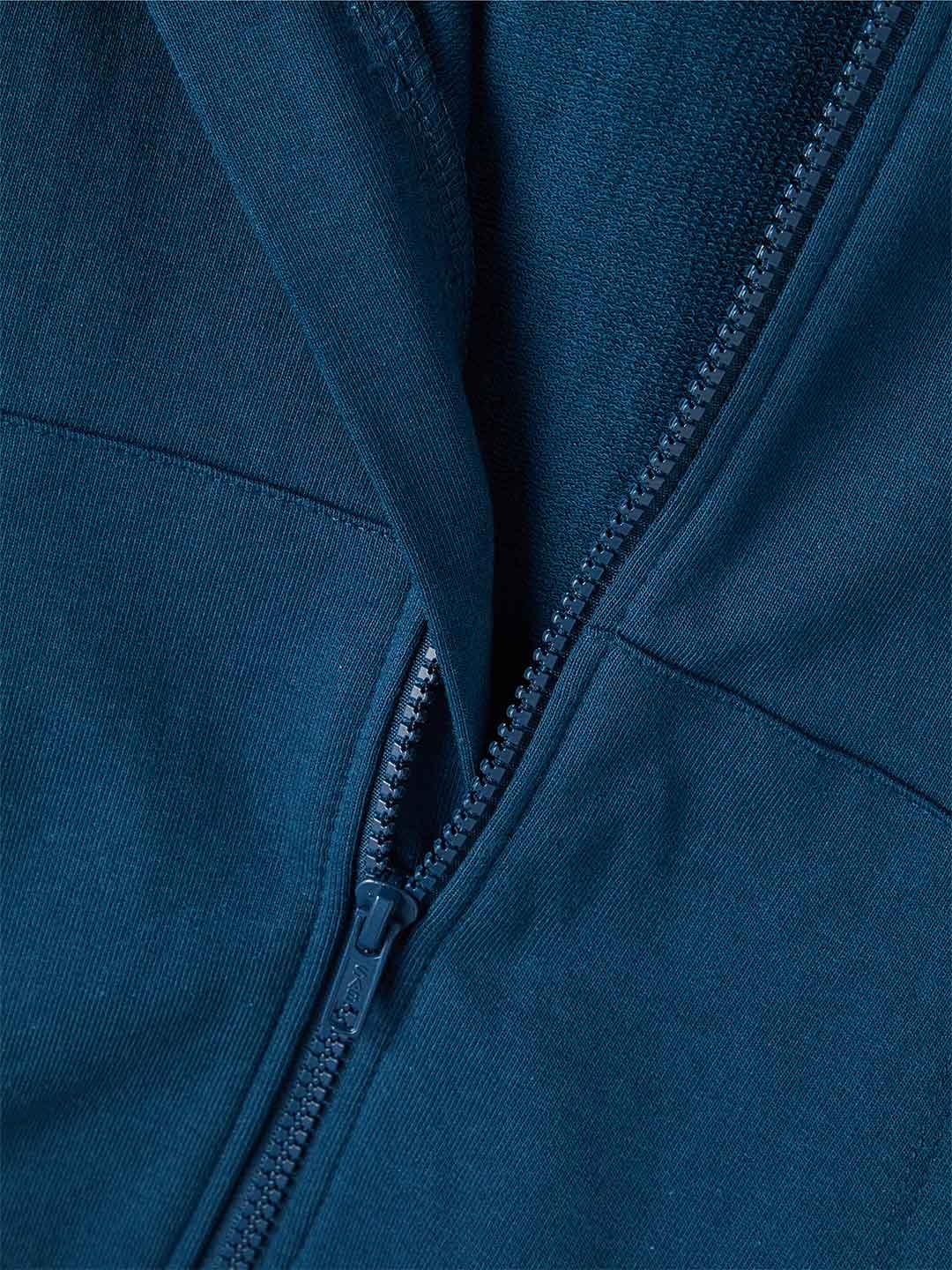 Name It felpa kids blu con zip e cappuccio