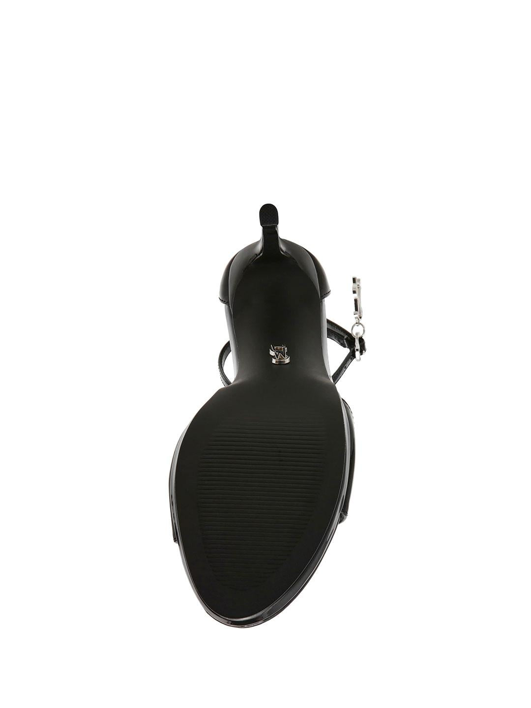 Steve Madden Evers sandali nero in vernice