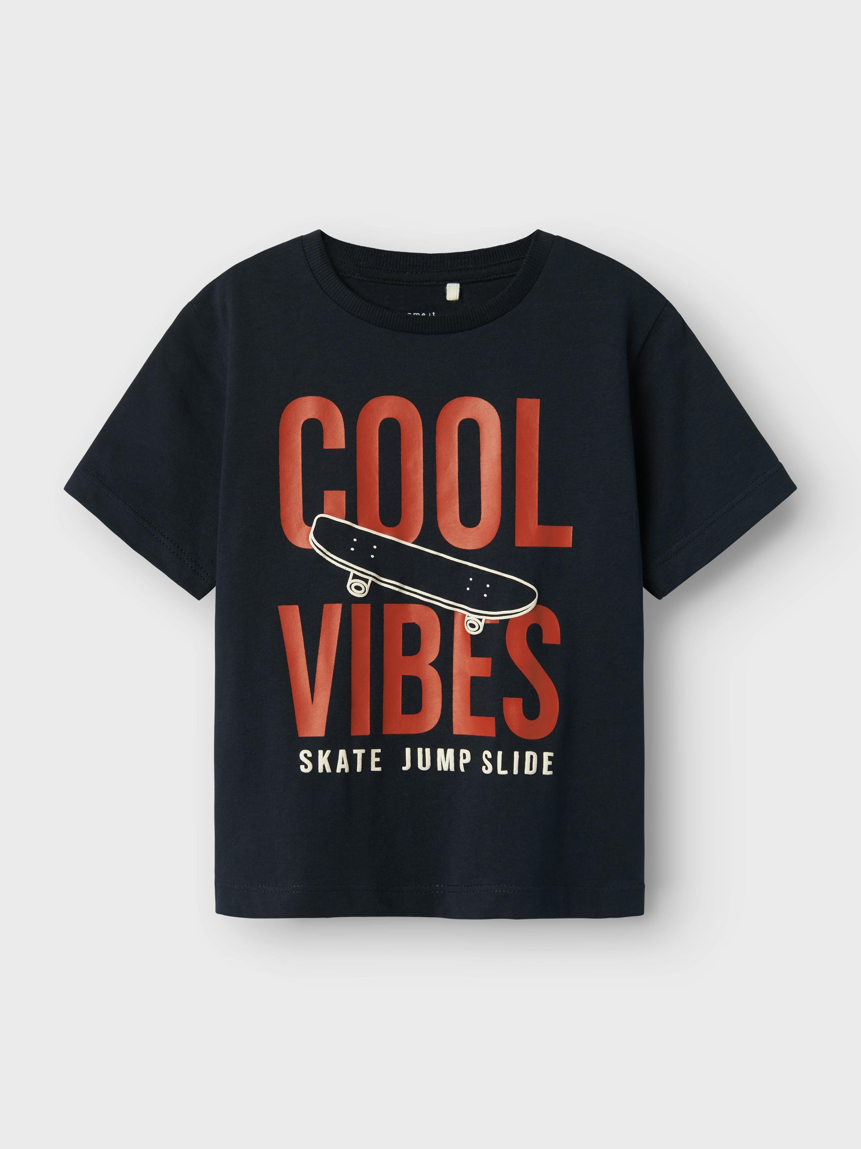 Name It t-shirt kids blu grafica Cool Vibes