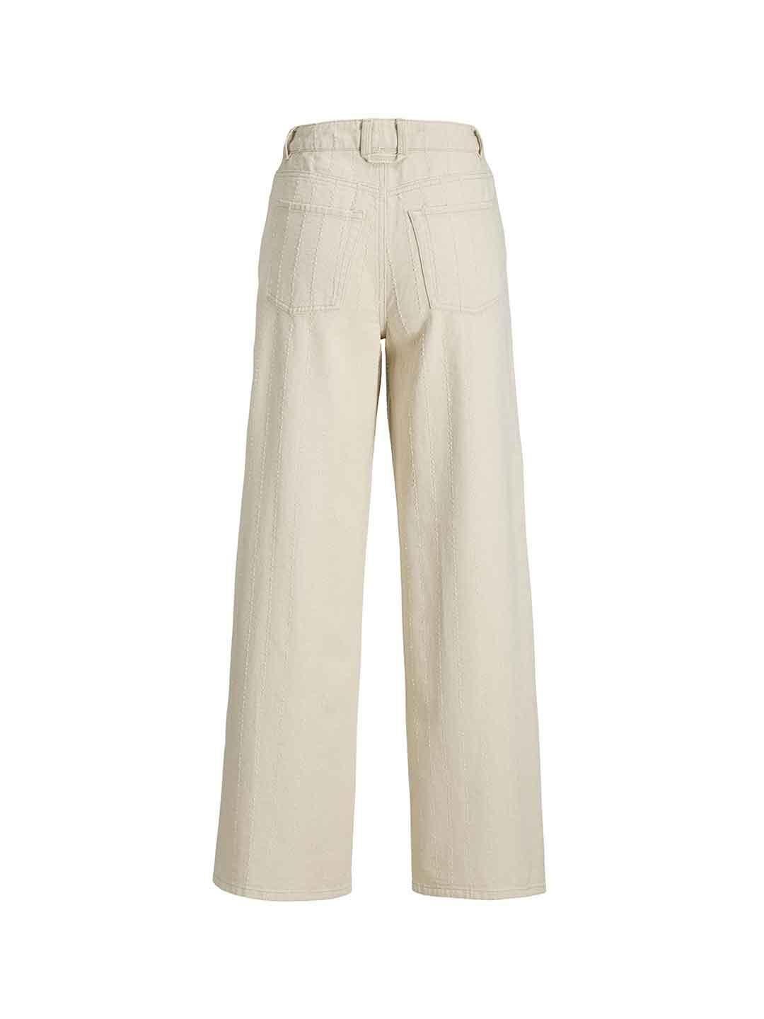 JJXX Zoe pantalone panna gamba larga