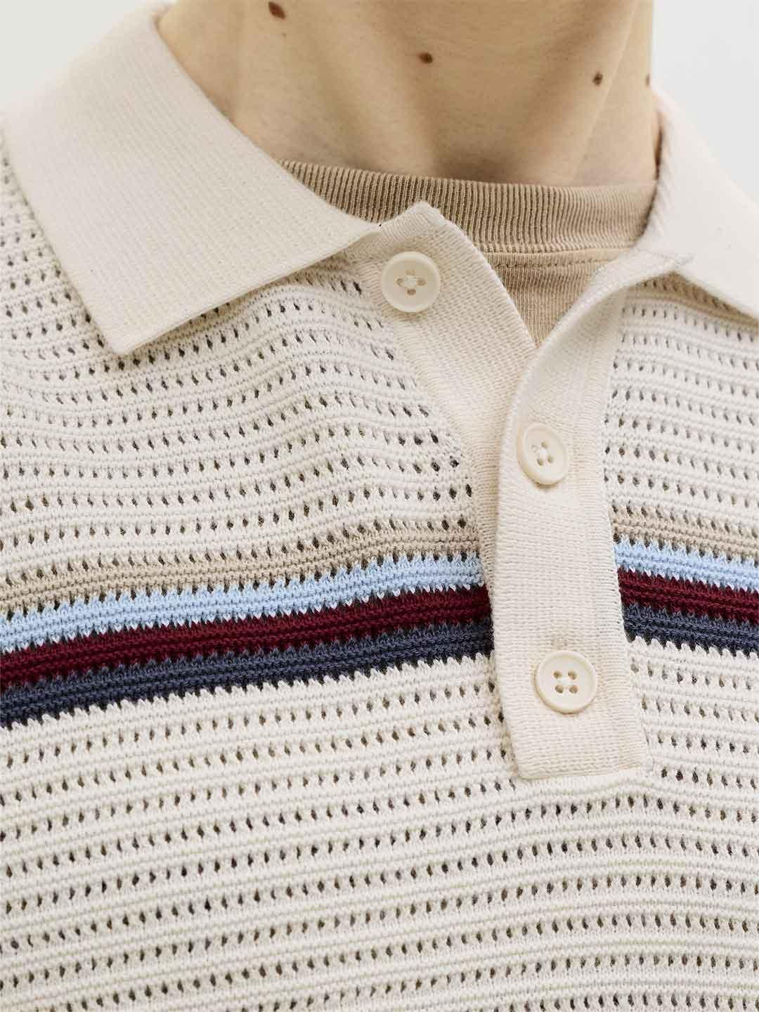 Jack & Jones polo panna a righe