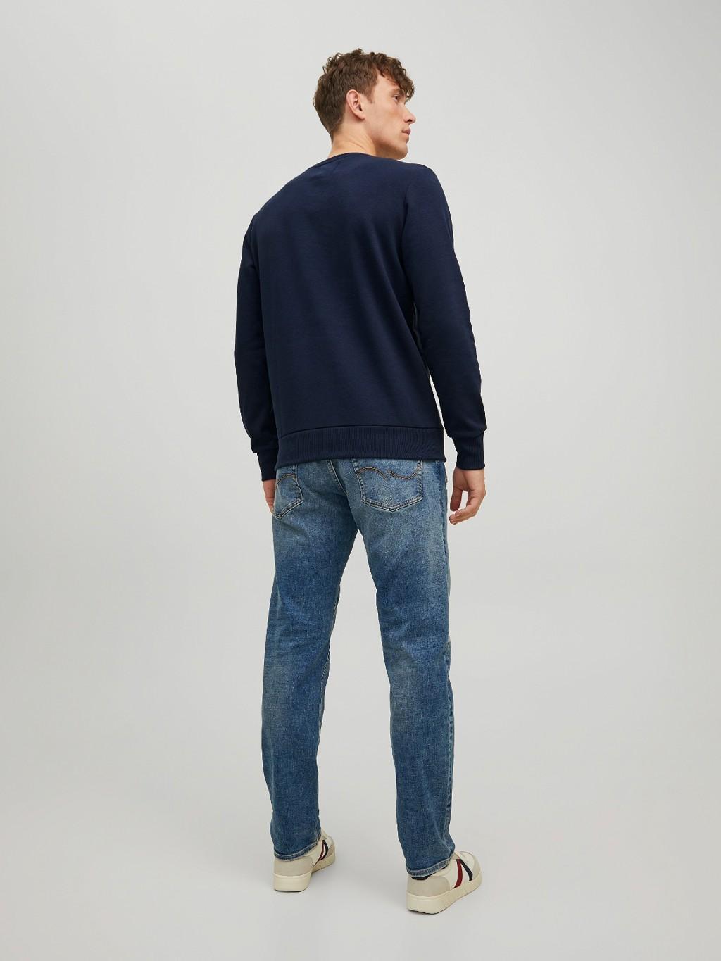 Jack&Jones felpa girocollo natalizia blu