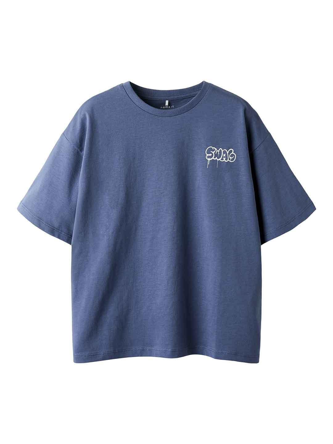 Name It t-shirt kids blu con stampa Swag