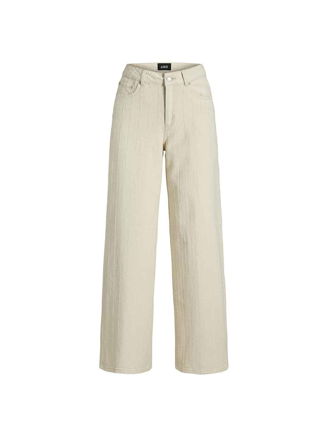 JJXX Zoe pantalone panna gamba larga