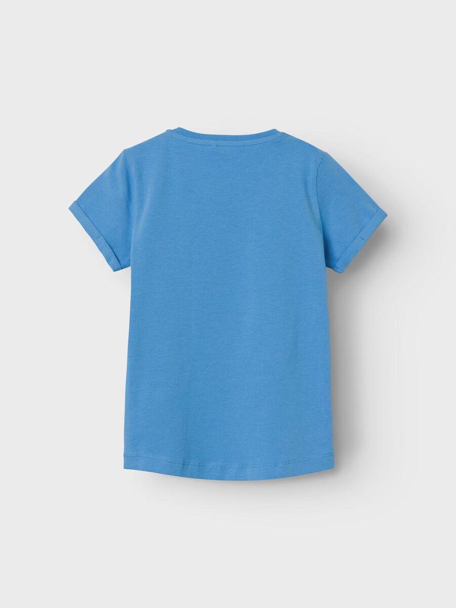 Name It kids t shirt celeste con stampa