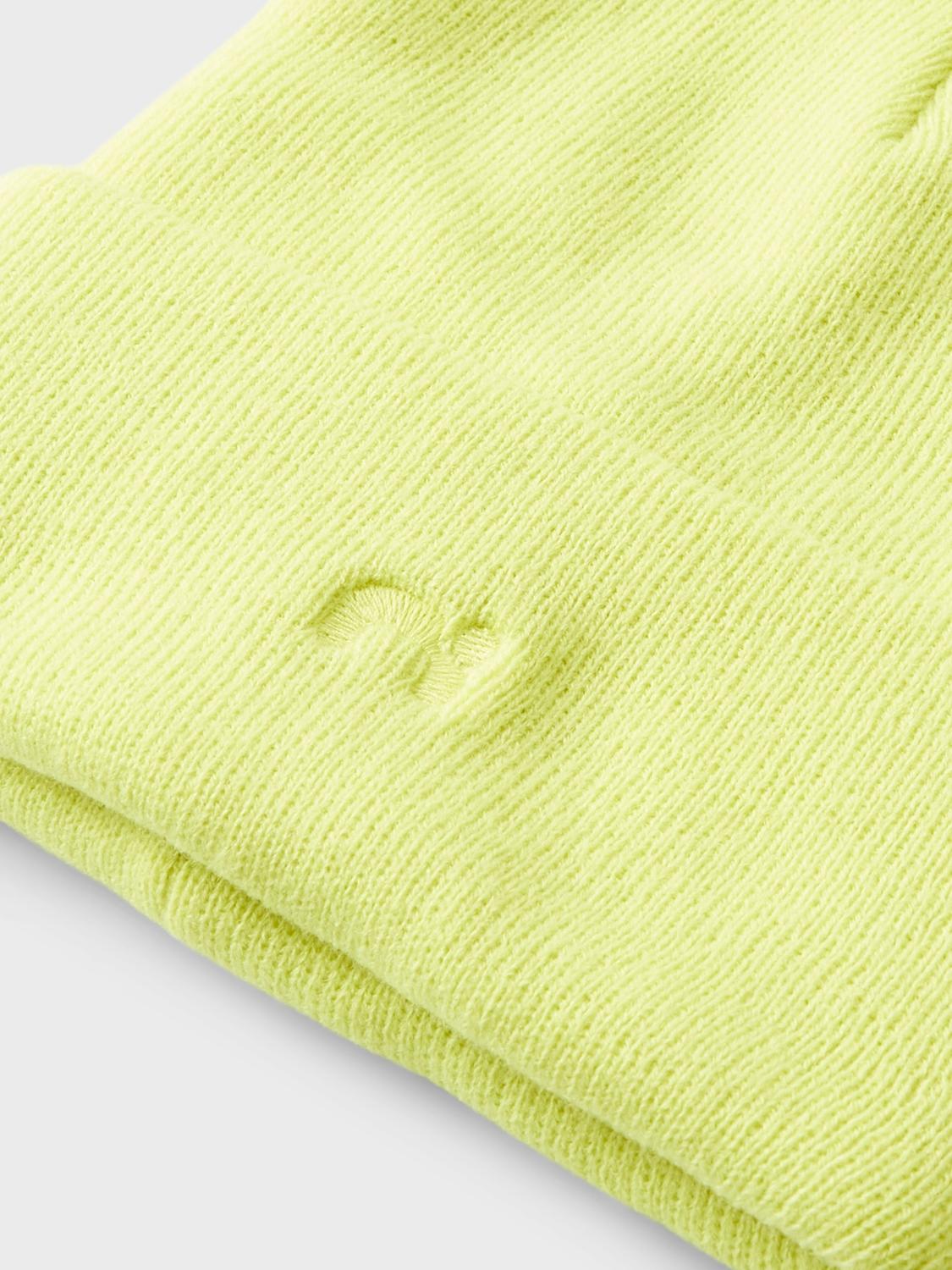 Name It cappello kids giallo in lana con risvolto