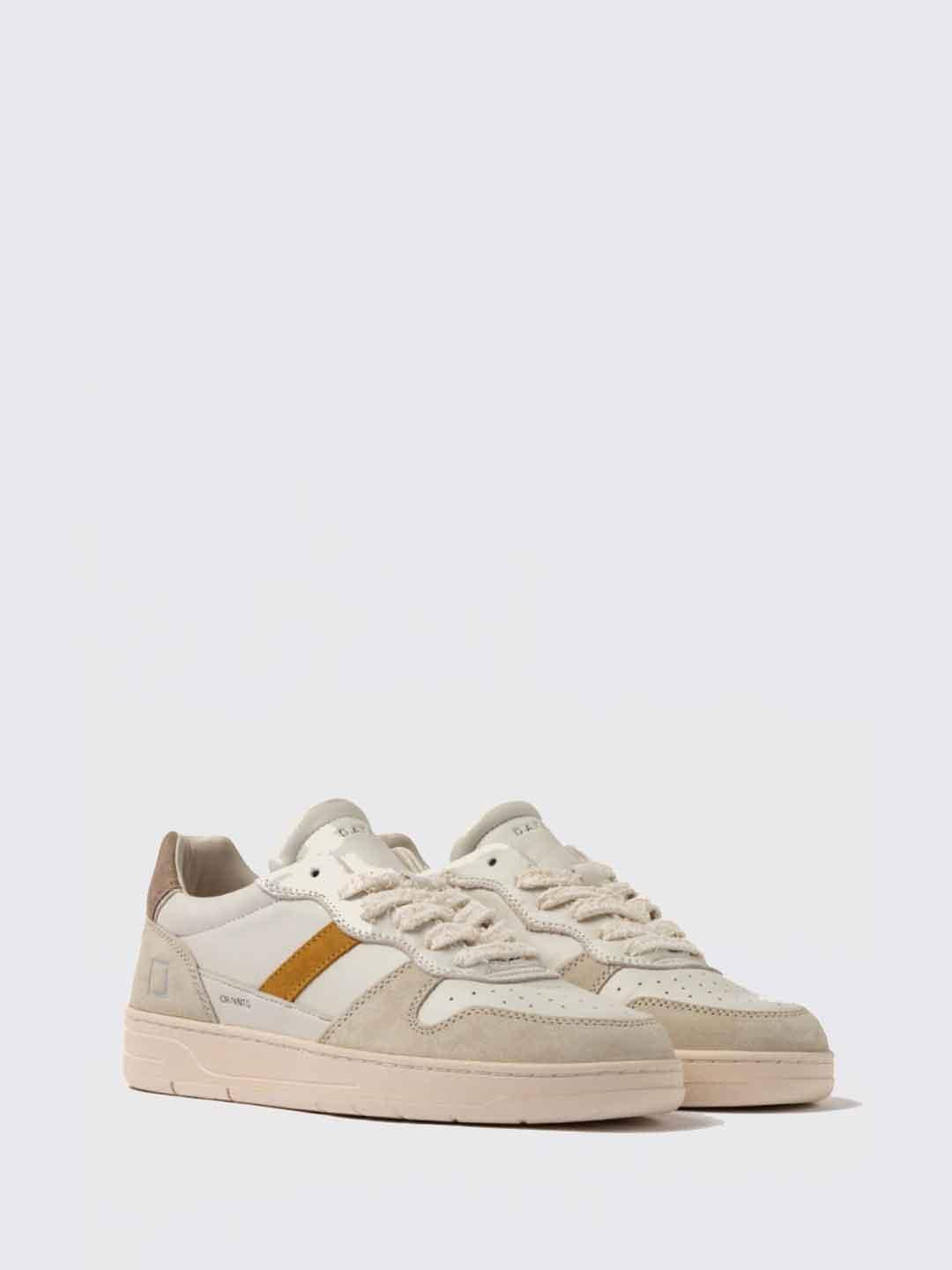 D.A.T.E. Court 2.0 Vintage sneakers panna