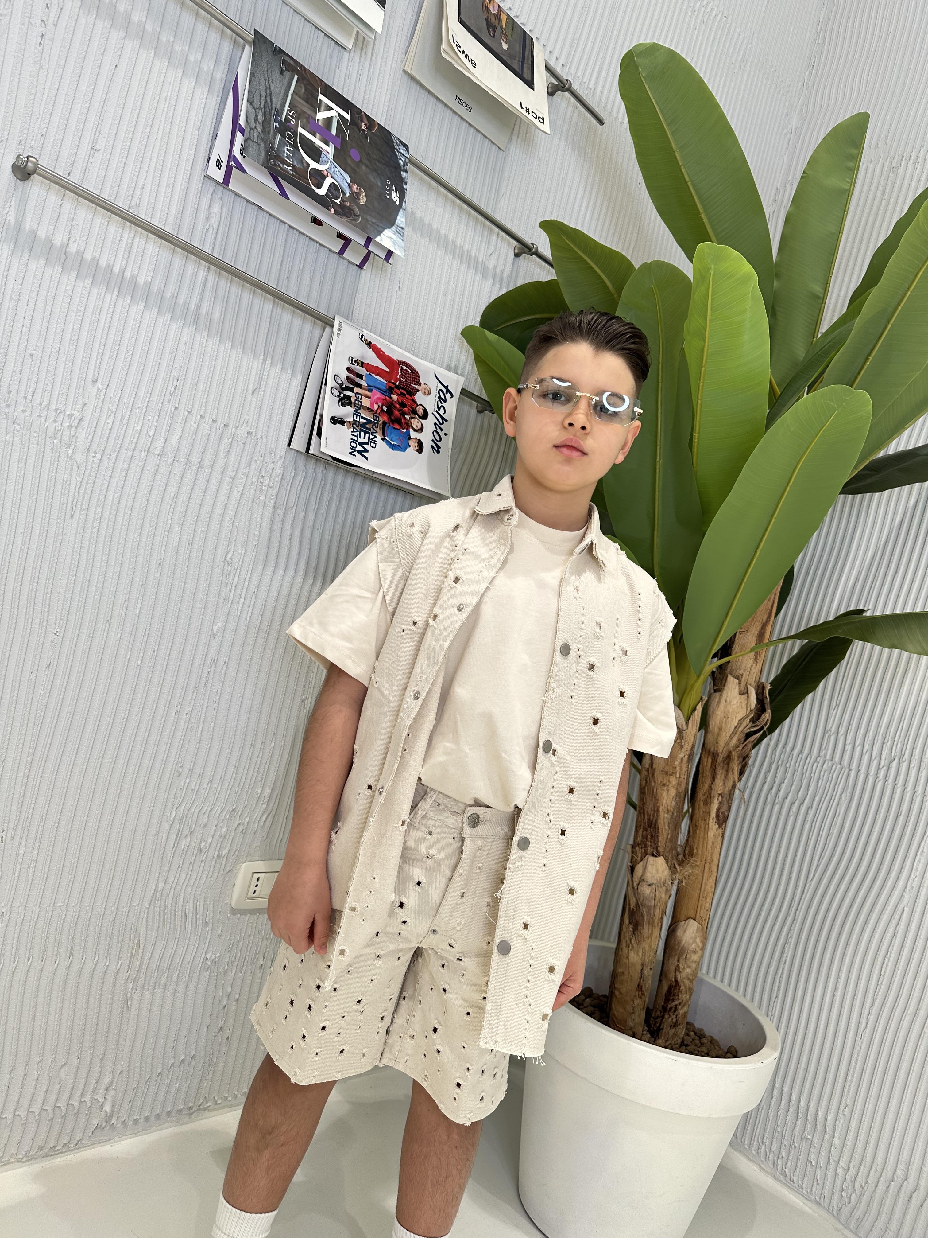 I'M Brian Kevin J bermuda kids panna traforato
