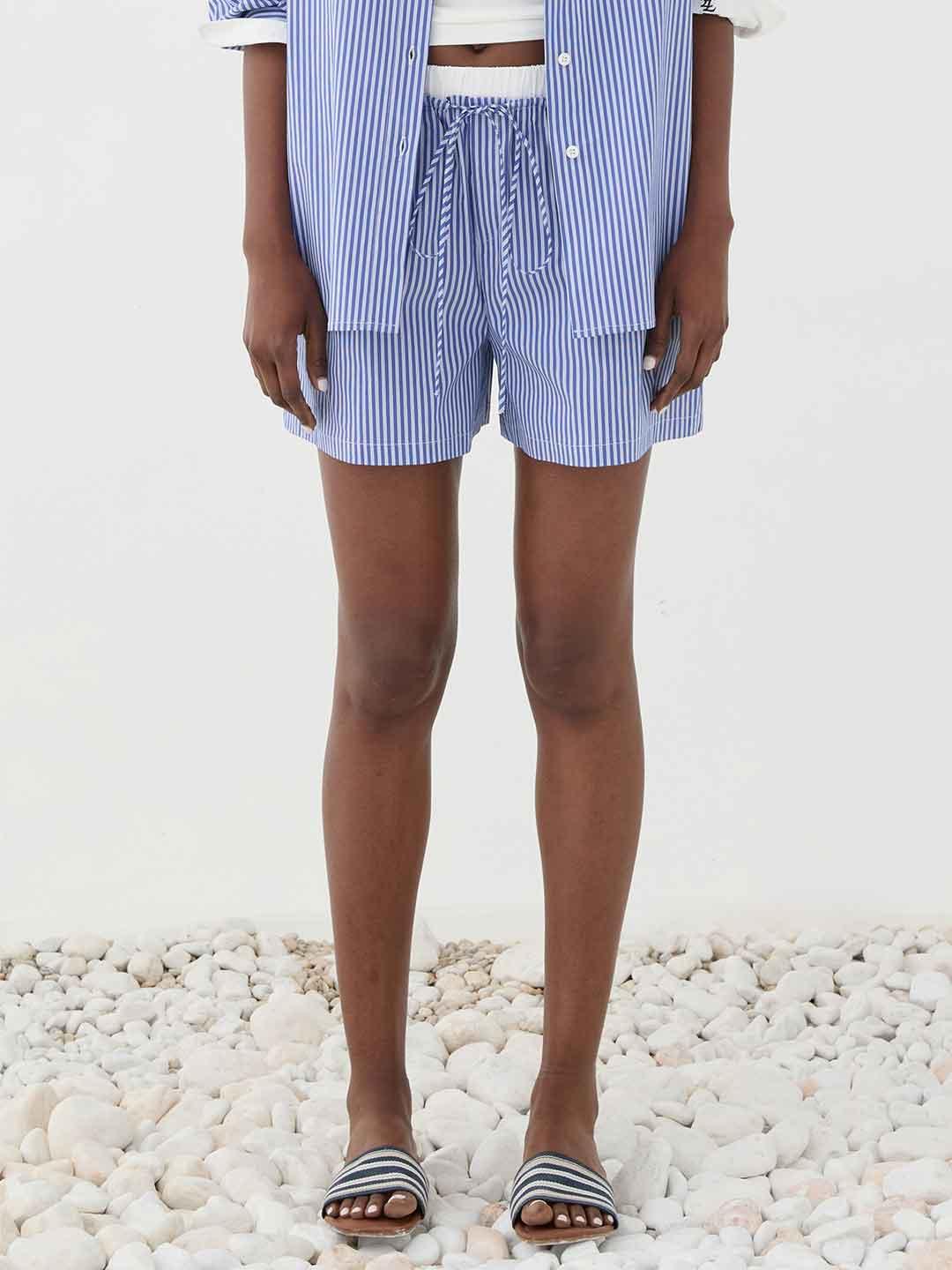 Eleh shorts blu a righe