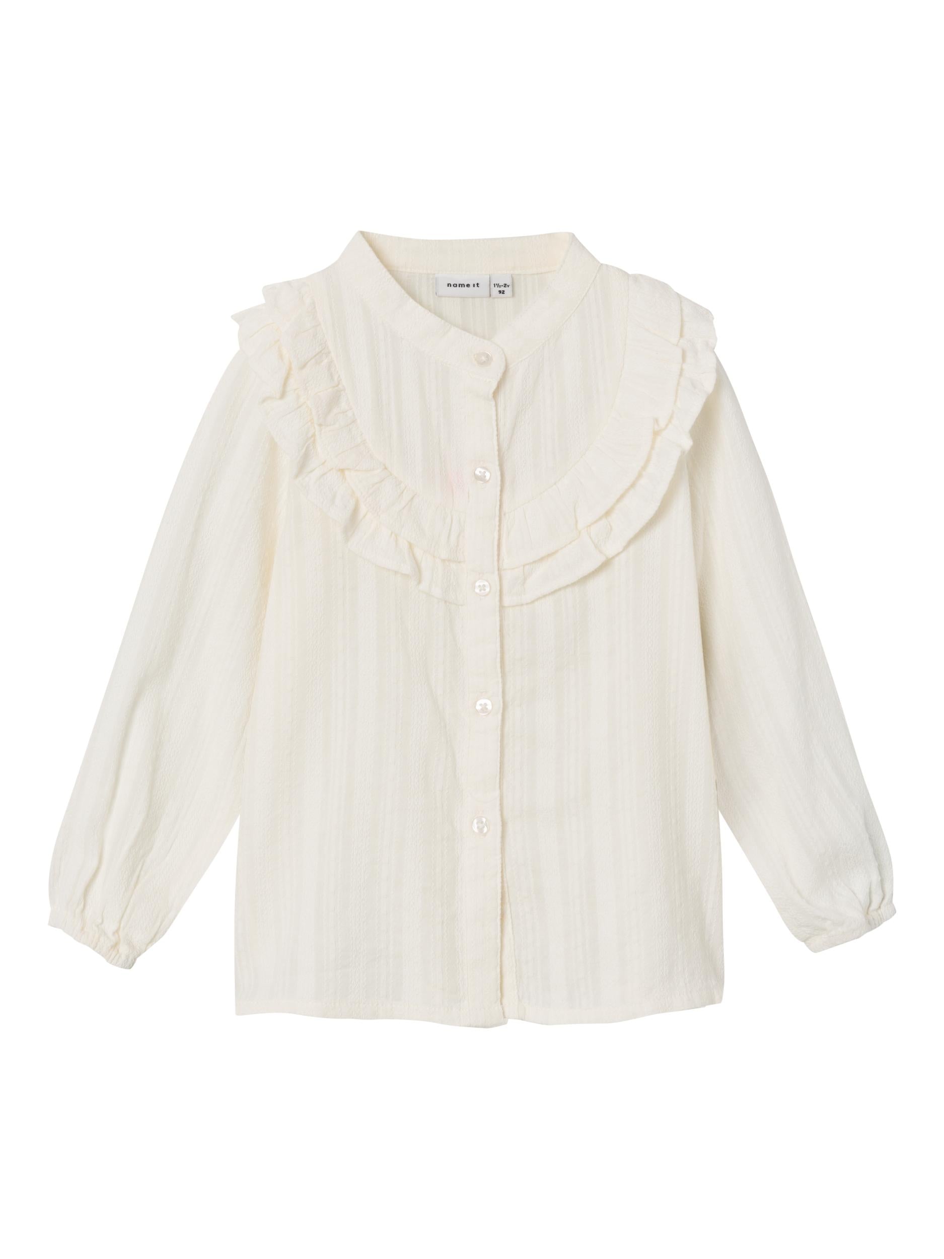 Name It camicia kids panna con balze