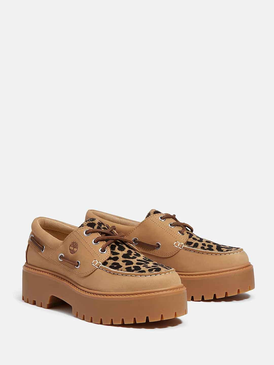 Timberland Plateau Stone Street mocassino beige maculato