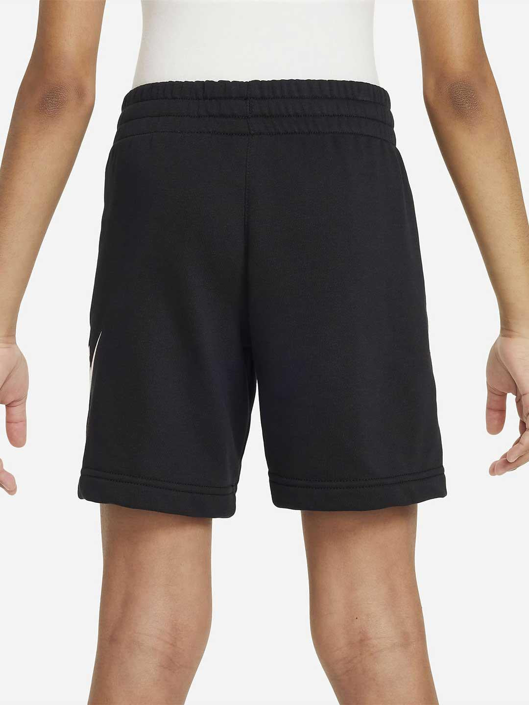 Nike bermuda kids nero con logo