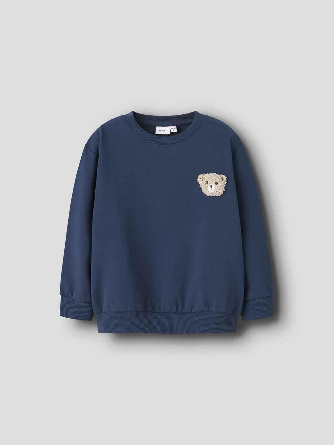 Name It felpa kids blu con teddy