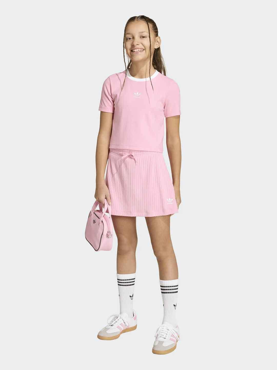 Adidas t-shirt kids rosa a coste