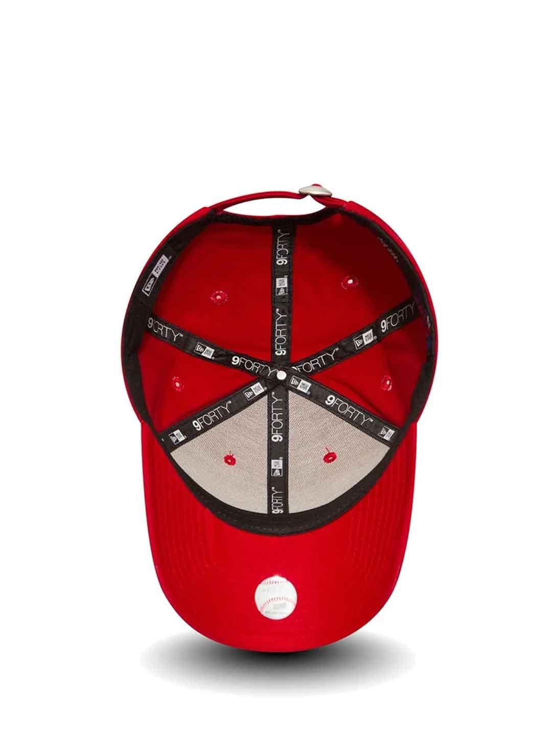 New Era 9Forty cappello rosso con logo bianco