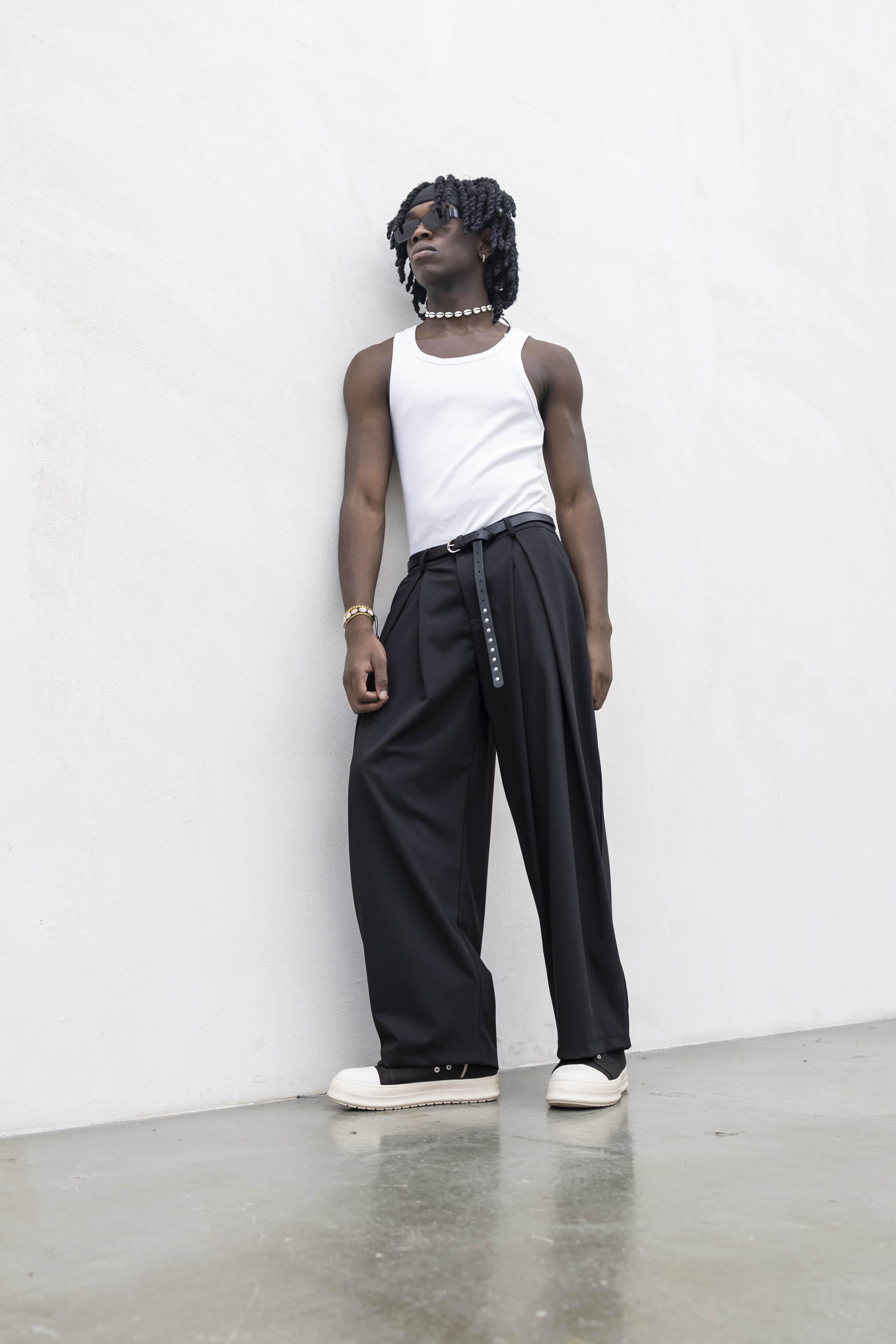 Tokyo pantaloni nero con super pences