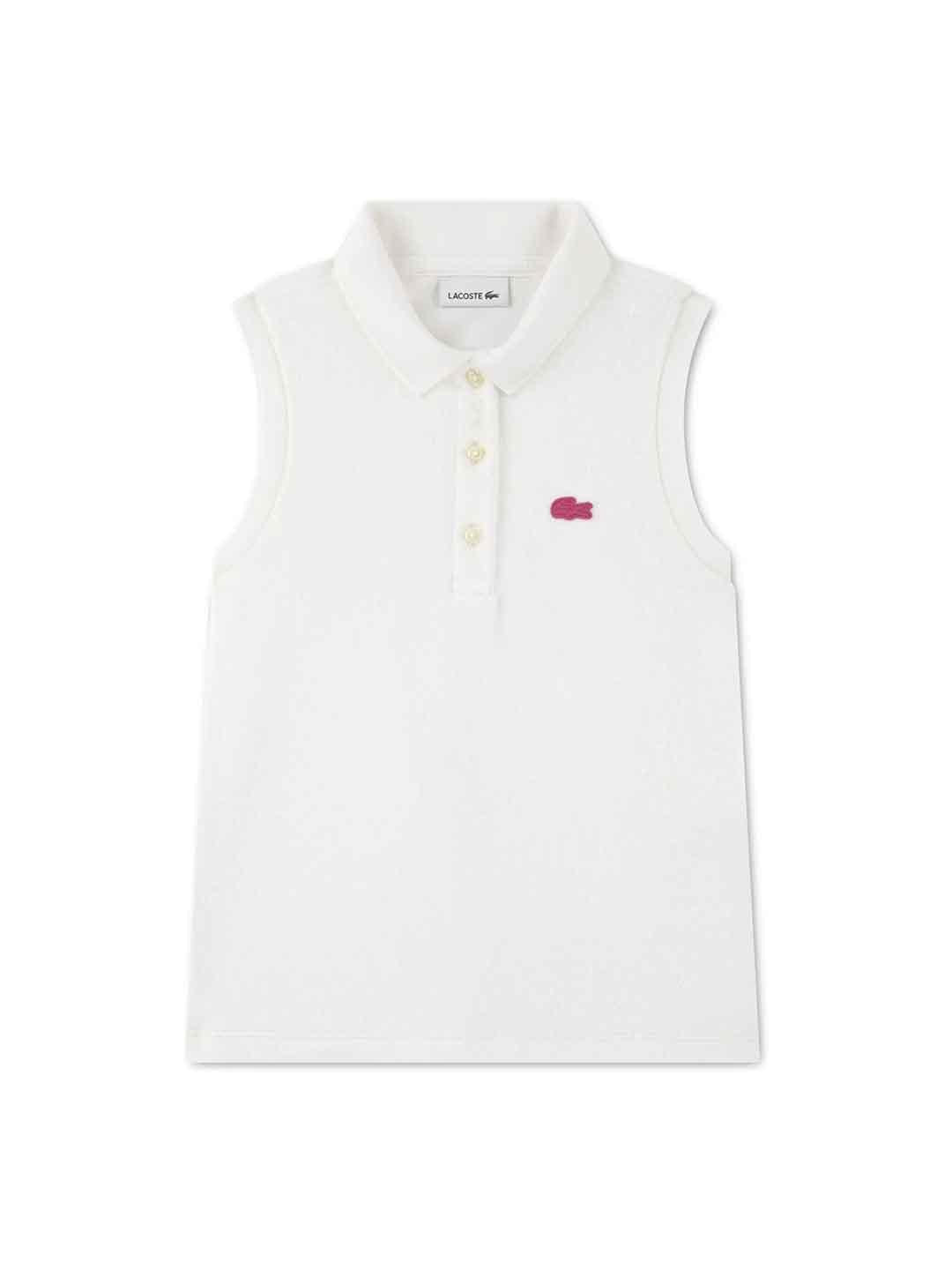 Lacoste t-shirt kids bianco giromanica