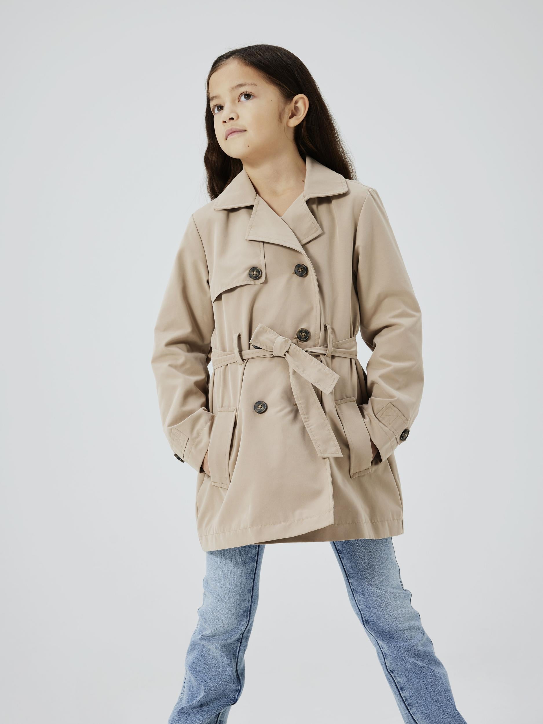 Name It trench kids beige con cintura