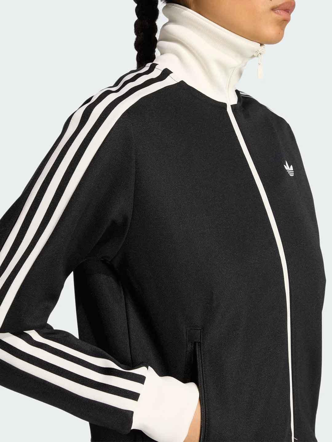 Adidas felpa nero con zip