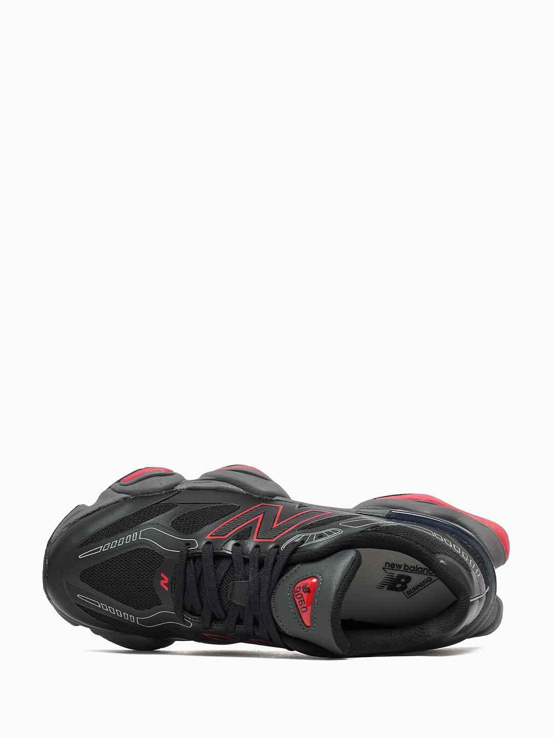 New Balance 9060 sneakers nero e rosso