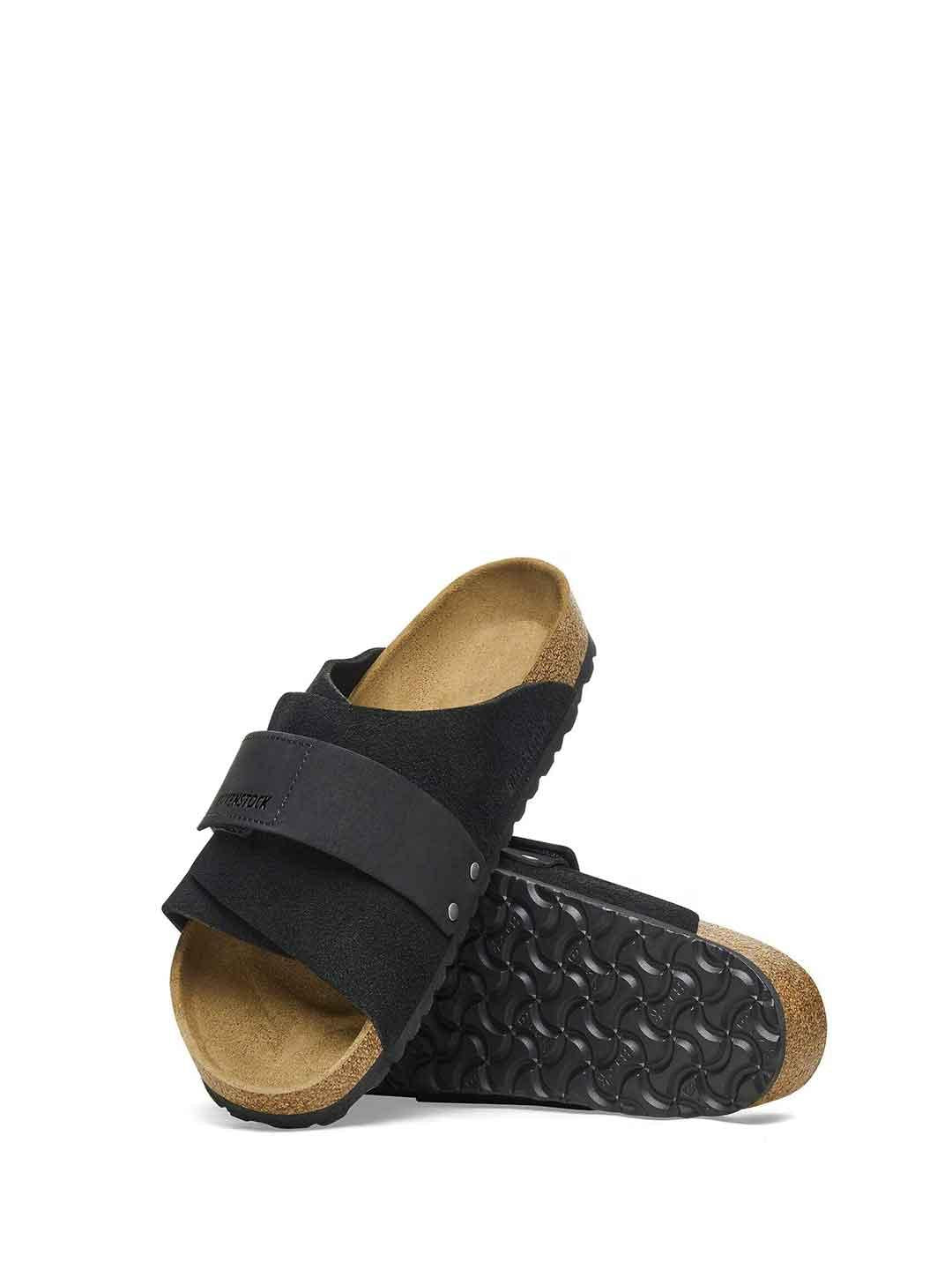 Birkenstock Kyoto sandali nero in Nabuk