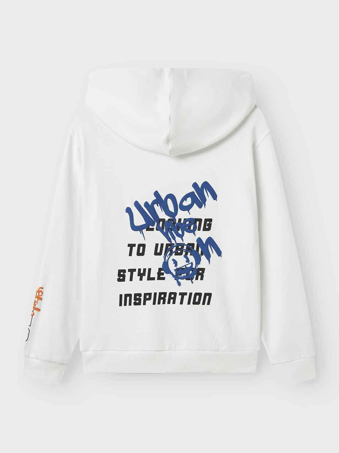 Name It felpa kids bianco con stampe