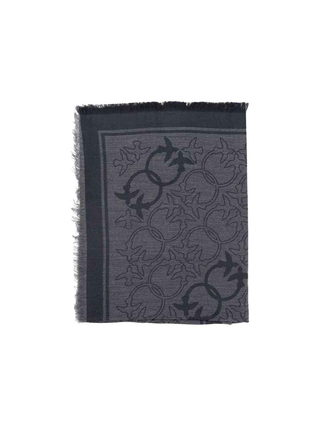 Pinko sciarpa grigio con logo