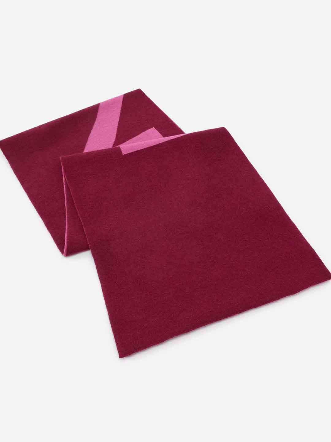 Pinko sciarpa bordeaux con logo lettering