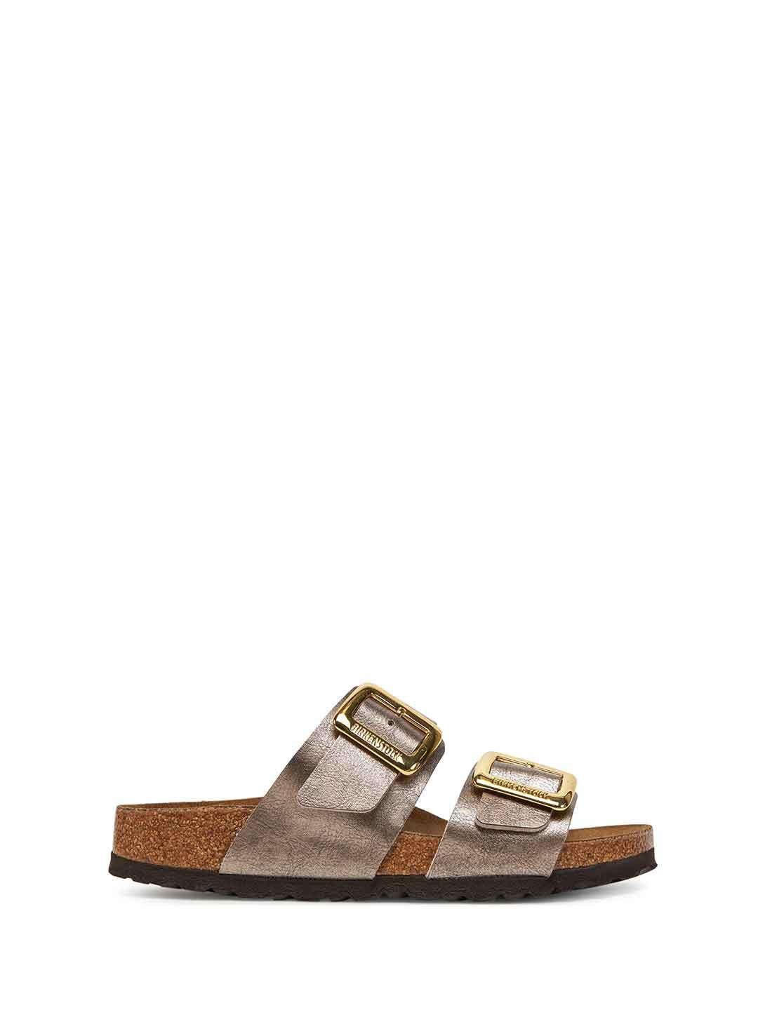 Birkenstock Sydney Cushion Buckle sandali bronzo