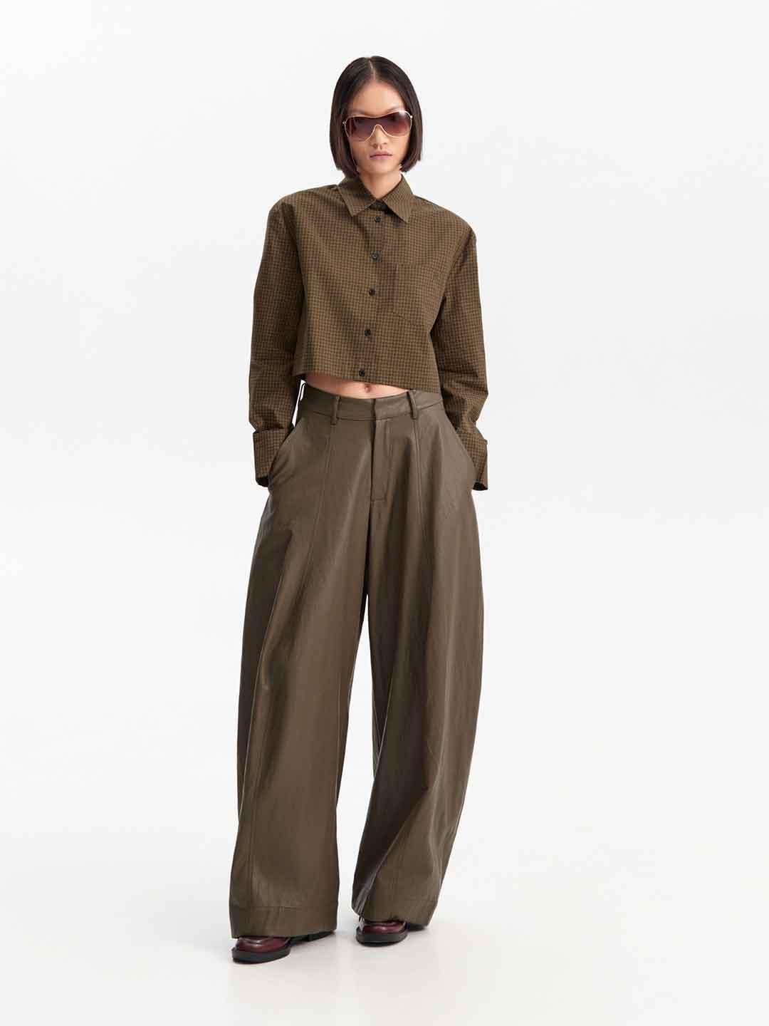 Eleh camicia verde a quadri