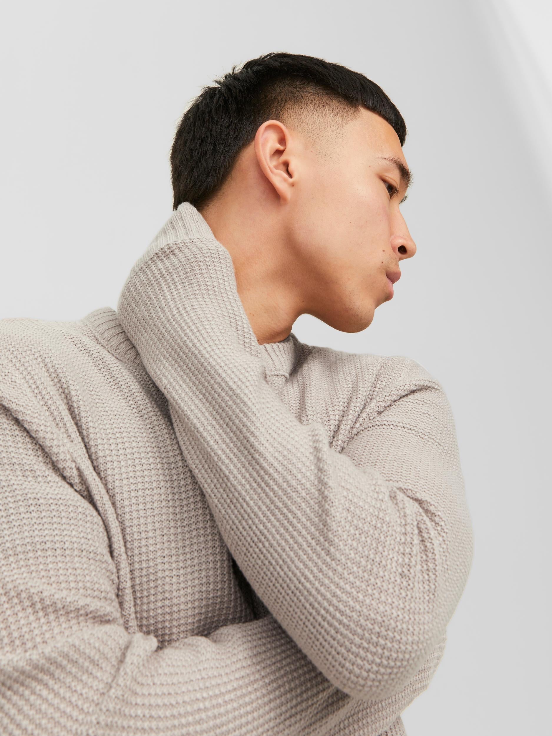 Jack&Jones maglione beige lavorato a maglia