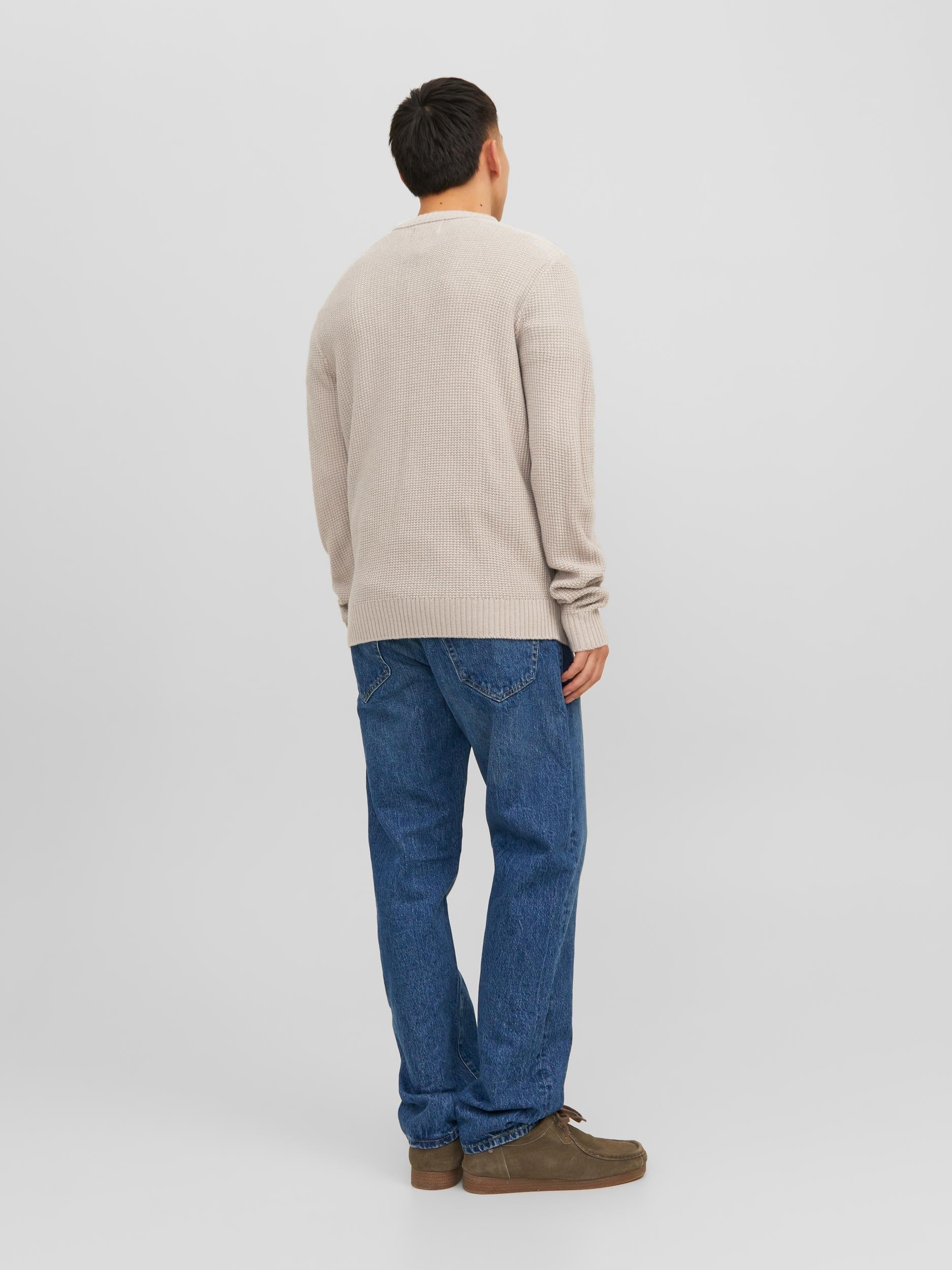 Jack&Jones maglione beige lavorato a maglia