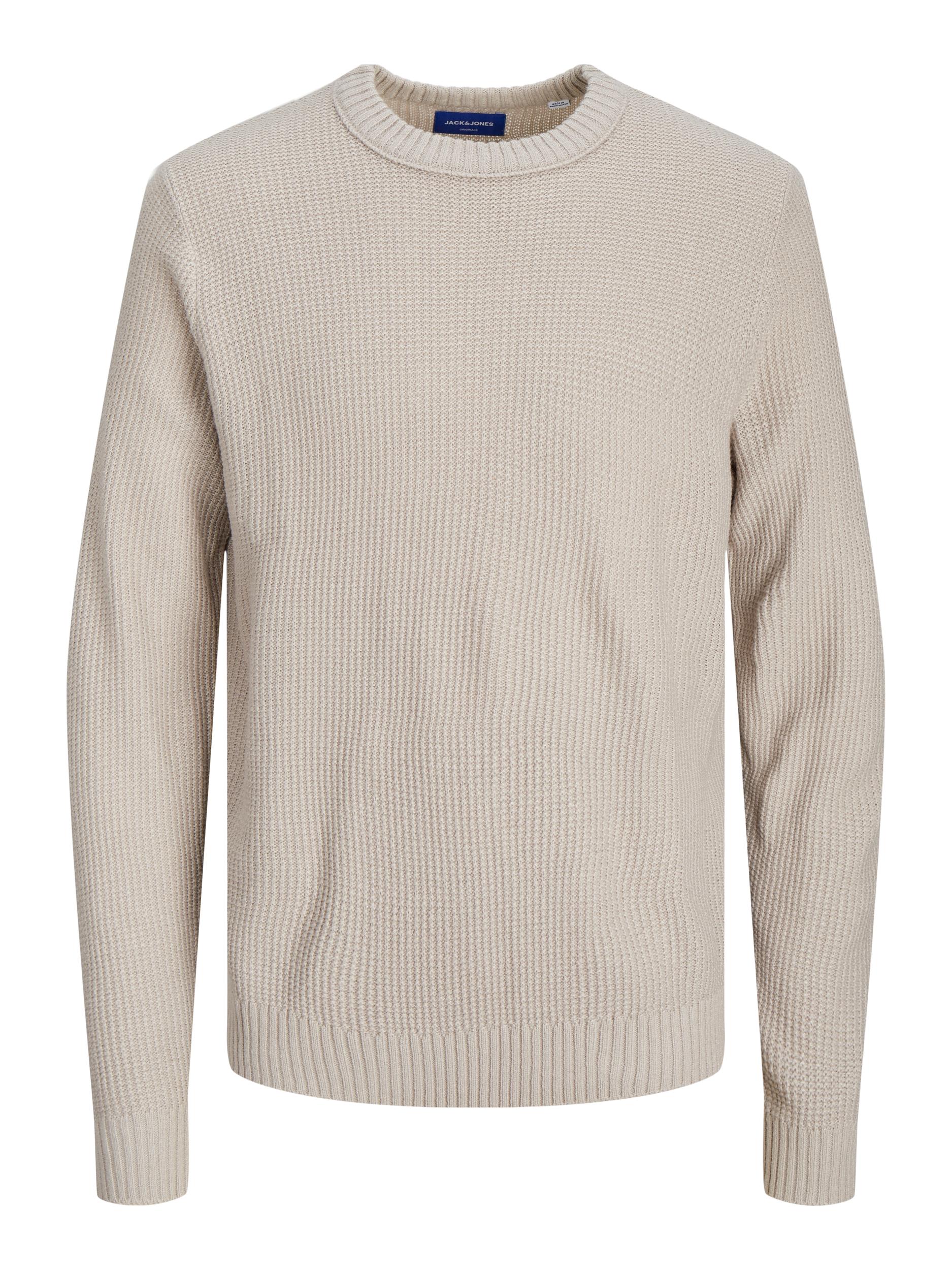 Jack&Jones maglione beige lavorato a maglia