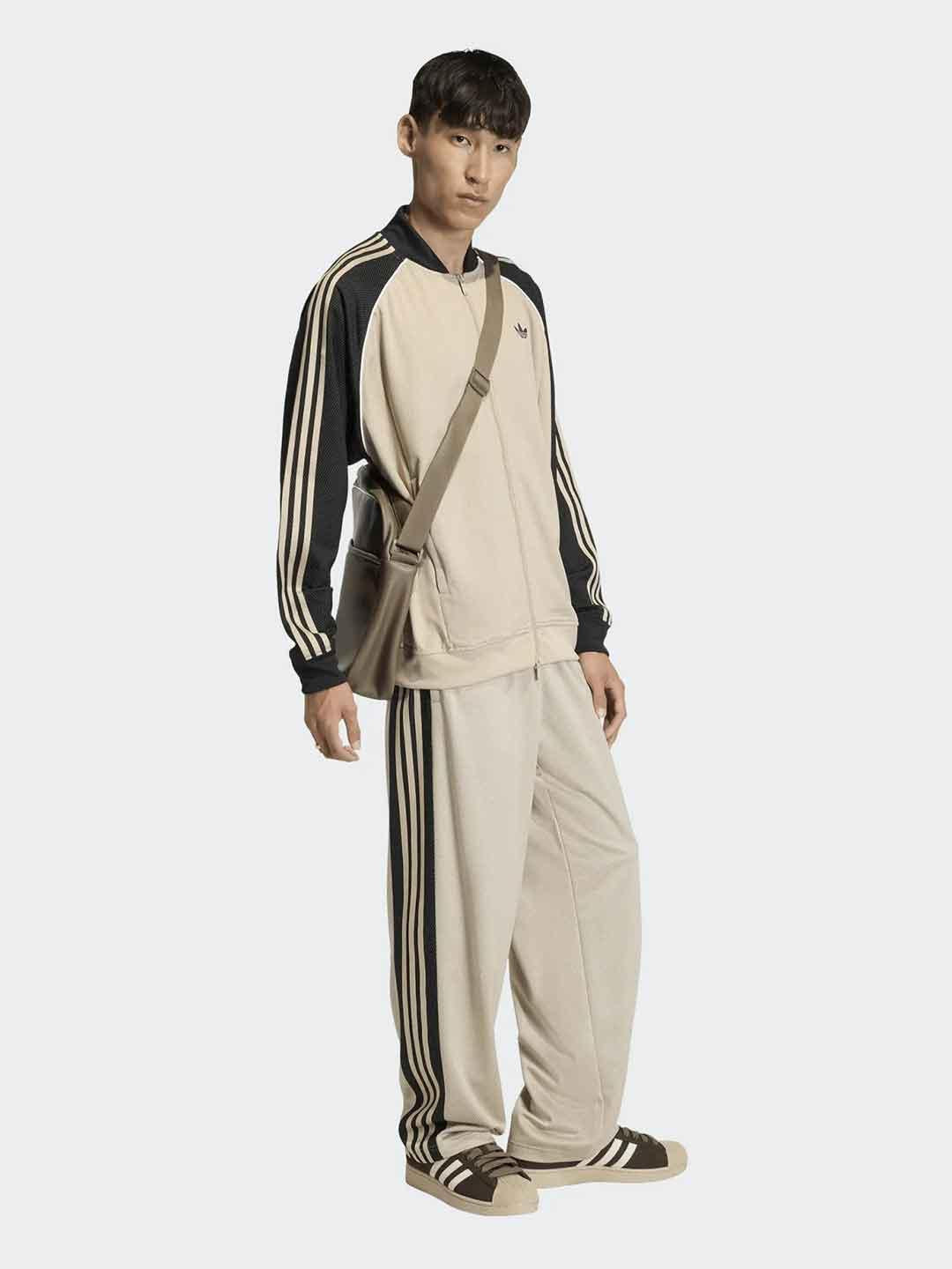 Adidas felpa beige con zip