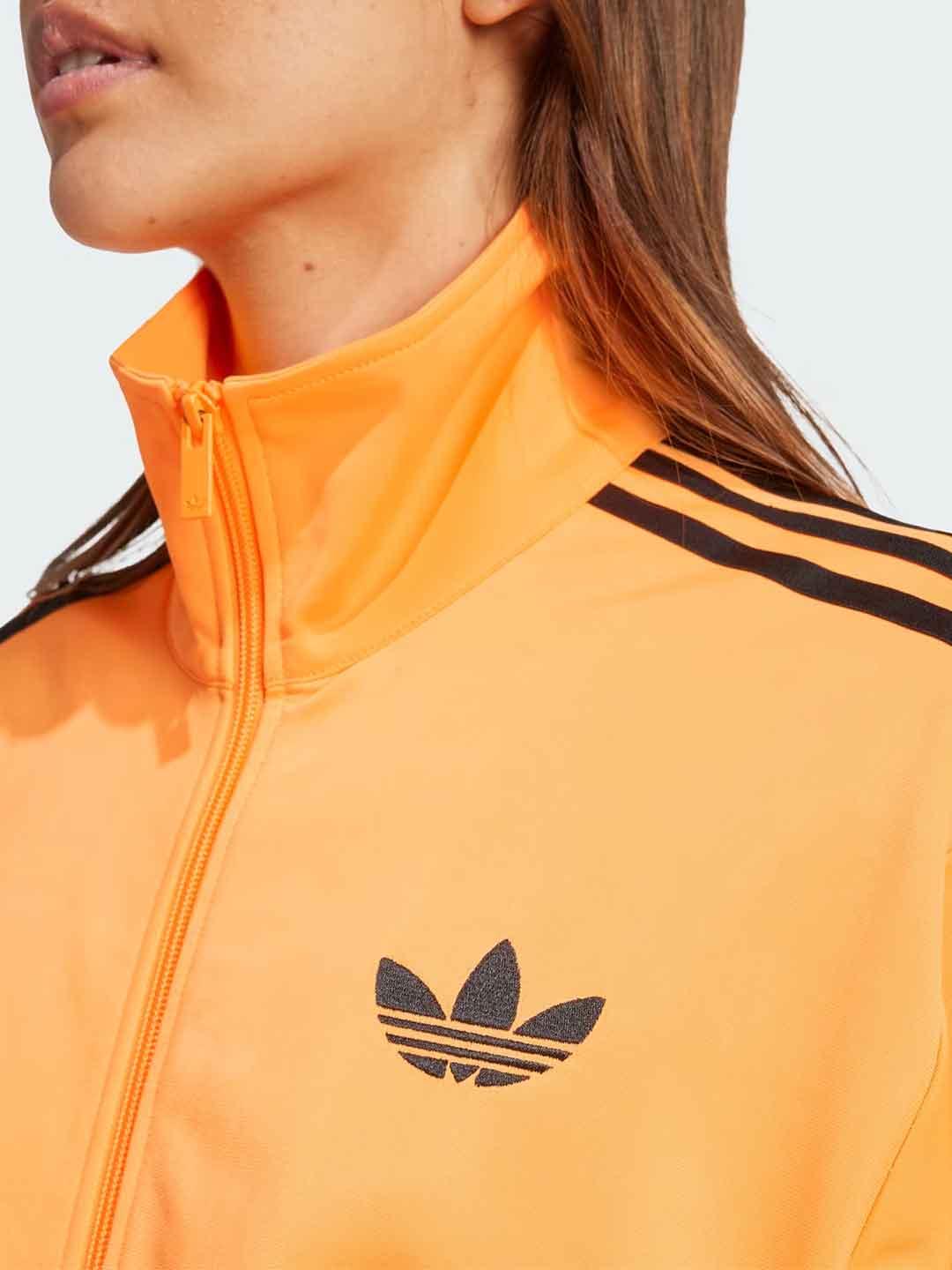 Adidas Adicolor felpa arancio con zip