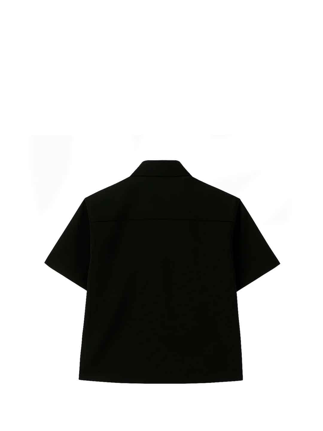 Yes London camicia kids nero con tasca