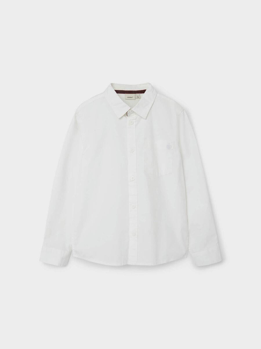 Name It kids camicia  a maniche lunghe bianca