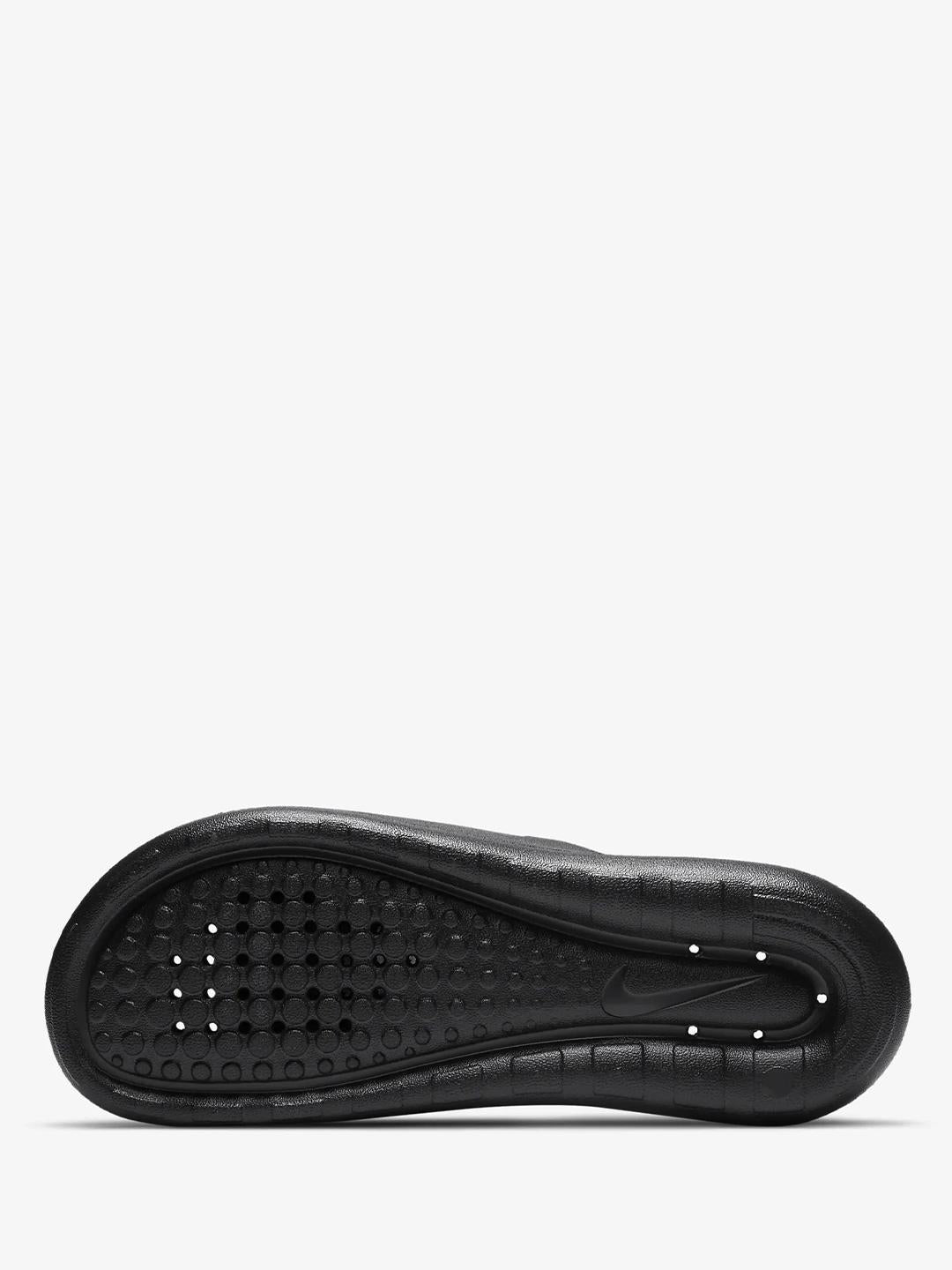 Nike Victori One ciabatta nero con logo bianco