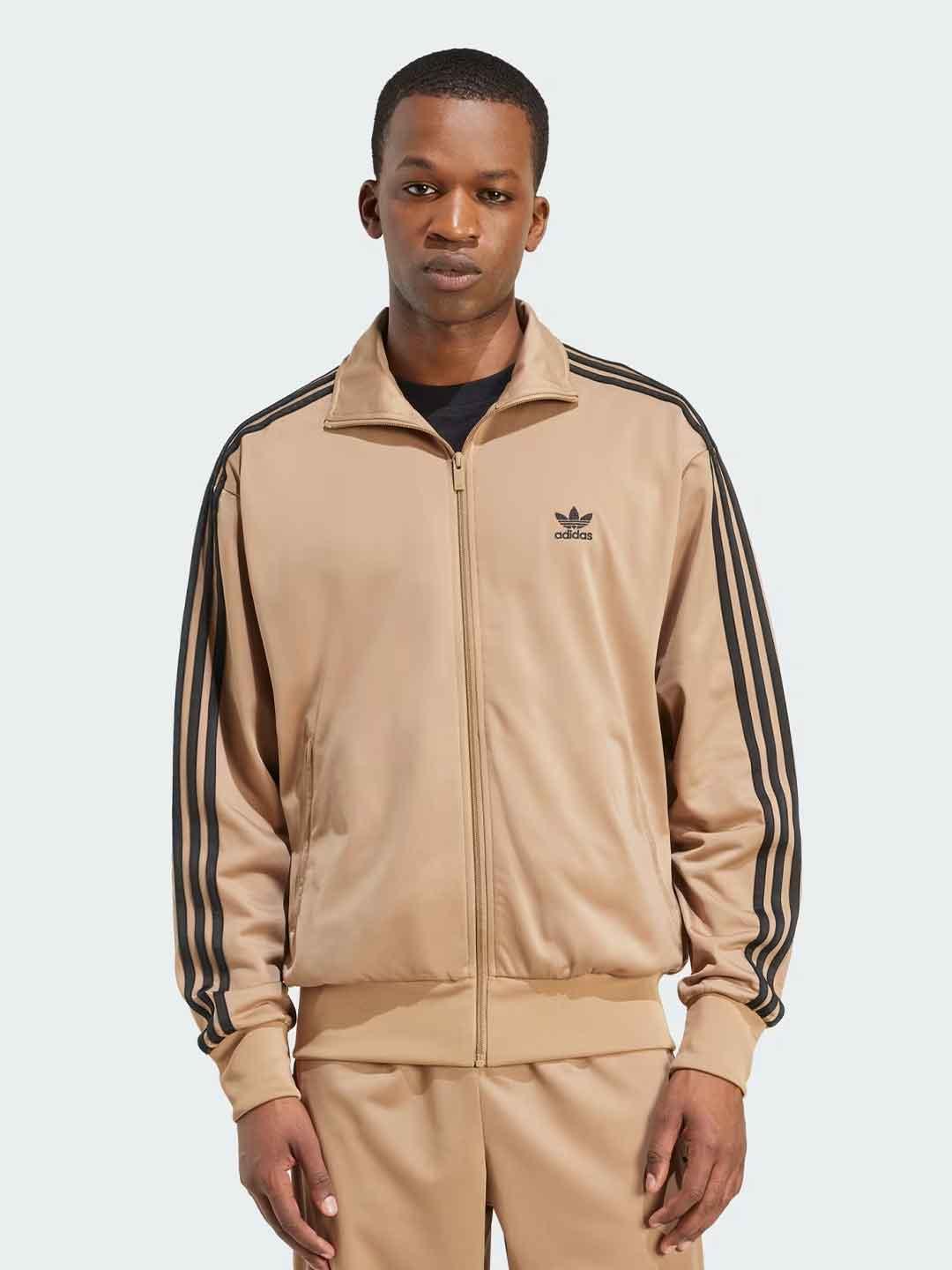Adidas Adicolor felpa beige con bande nere