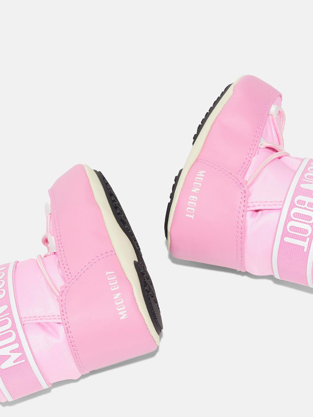 Moon Boot Crib stivali neonato rosa basso in Nylon