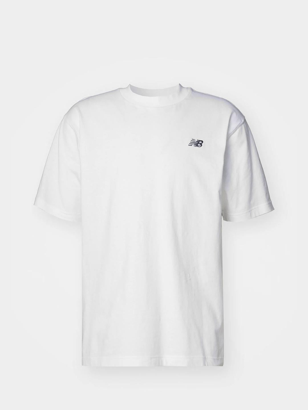 New Balance t-shirt bianco con logo