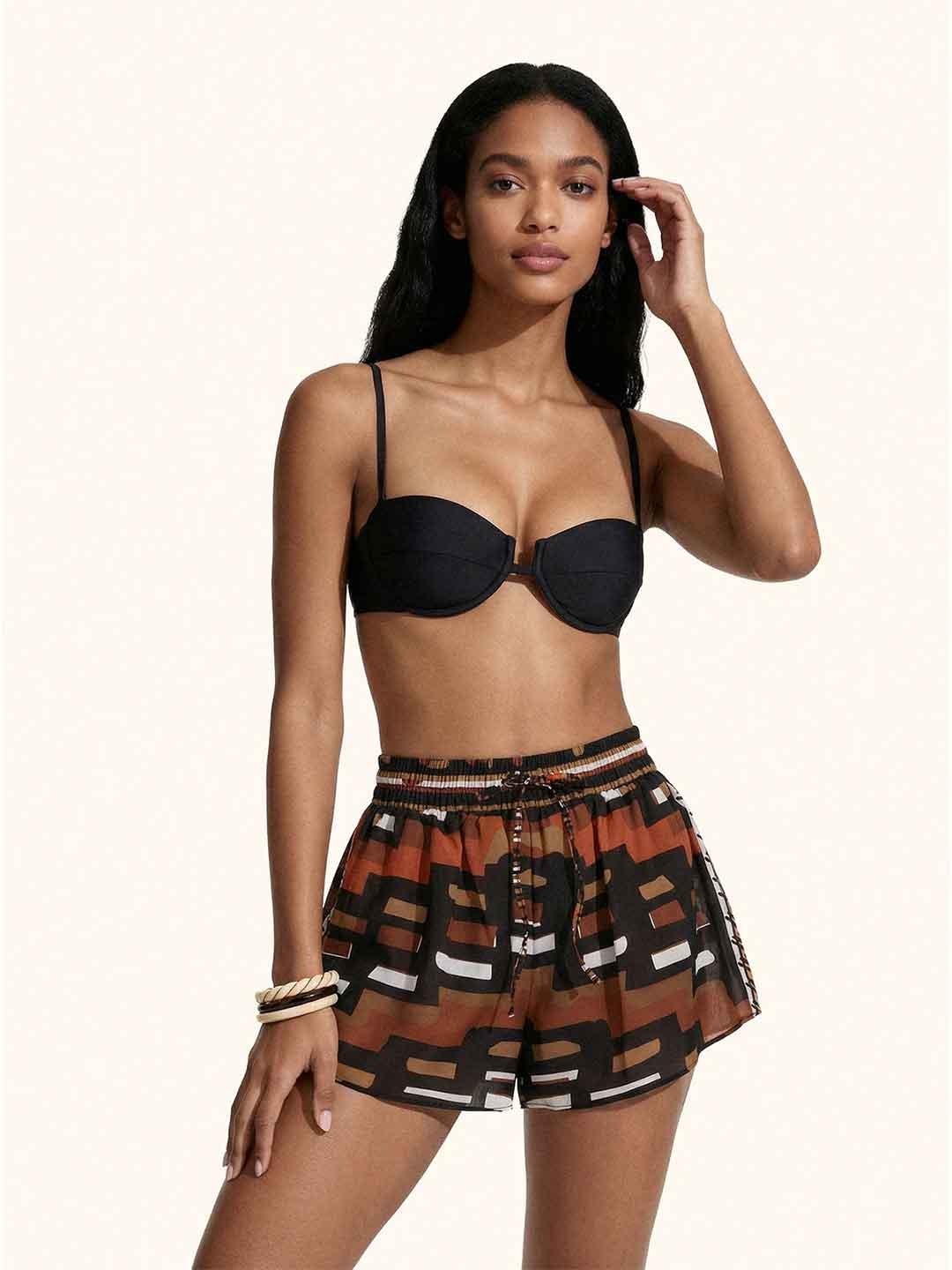 Me Fui shorts a fantasia azteco