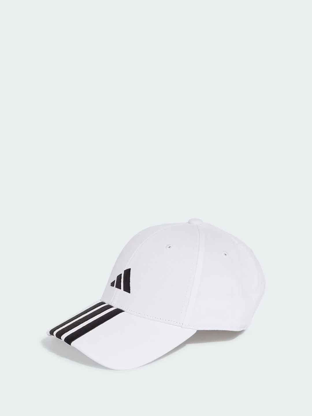 Adidas cappello bianco con logo nero