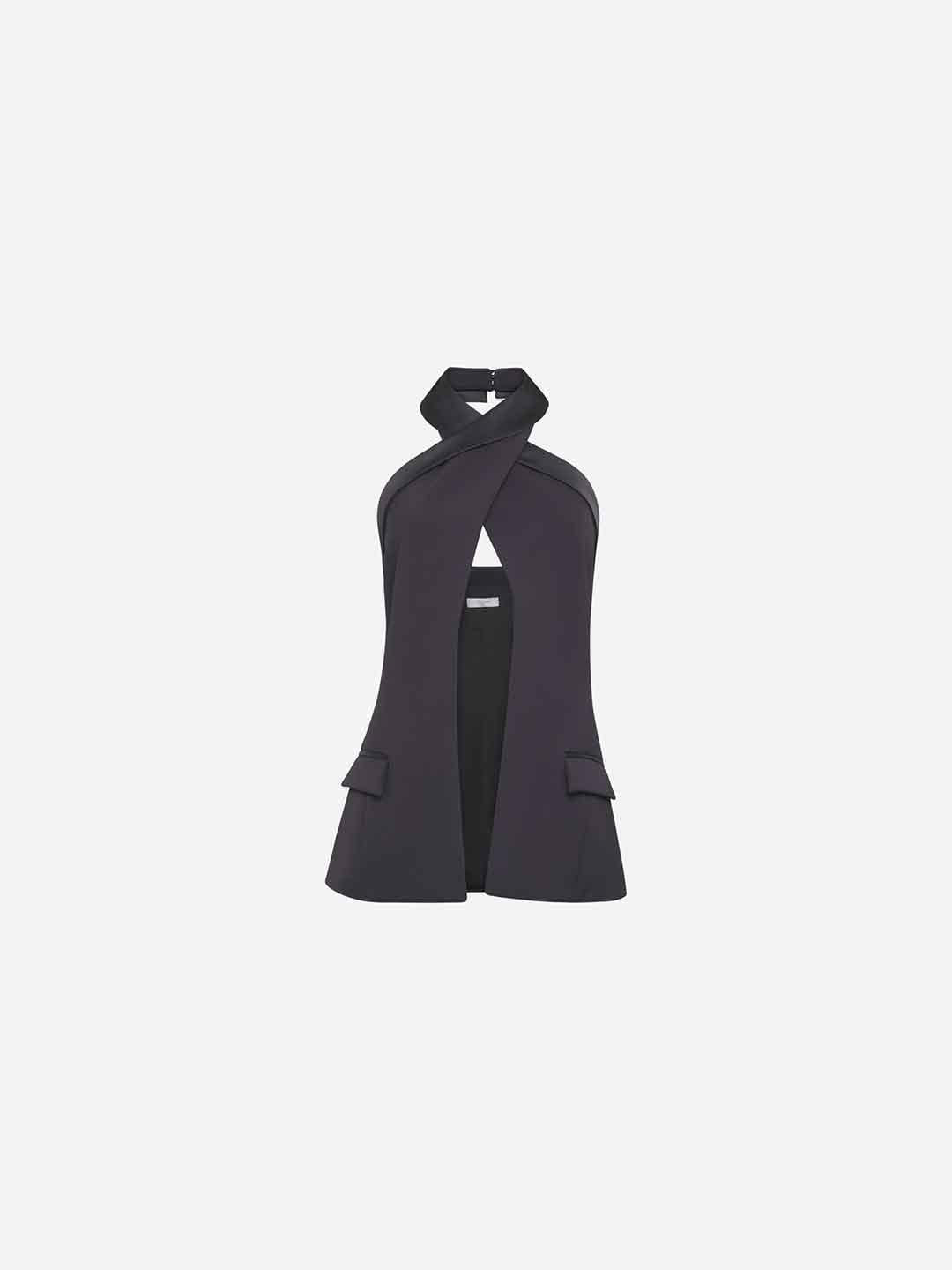 Silence Halter gilet nero