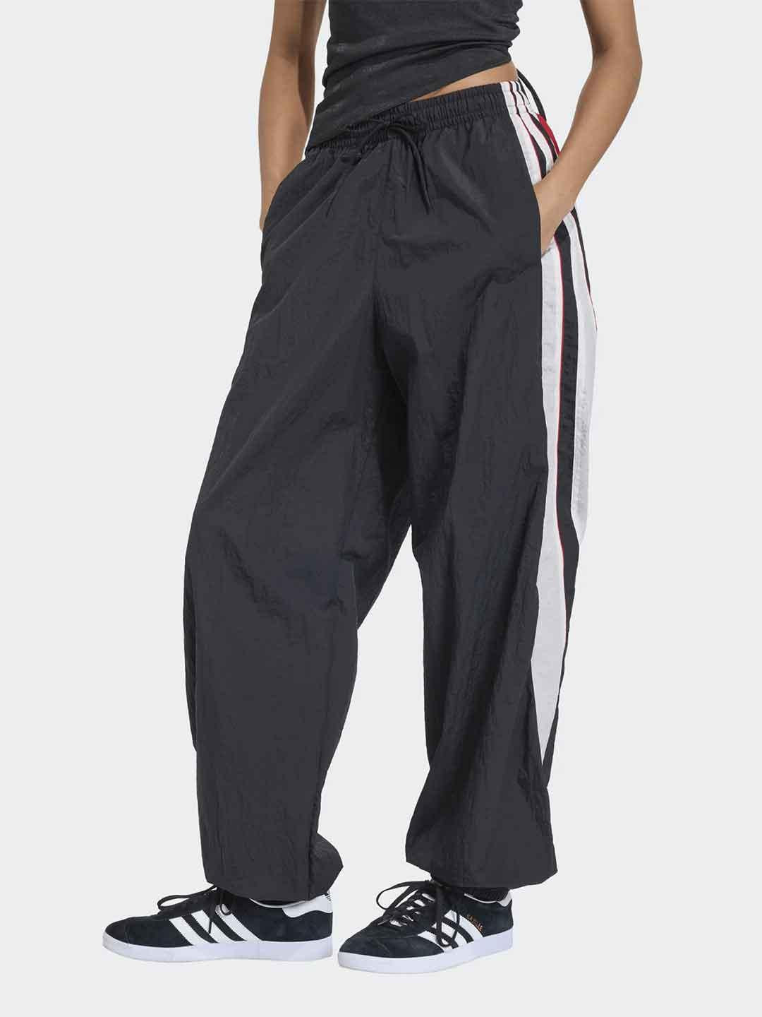 Adidas pantalone nero e rosso