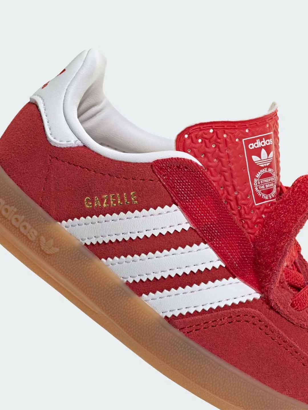Adidas Gazelle Indoor CF sneakers kids rosso<BR/>