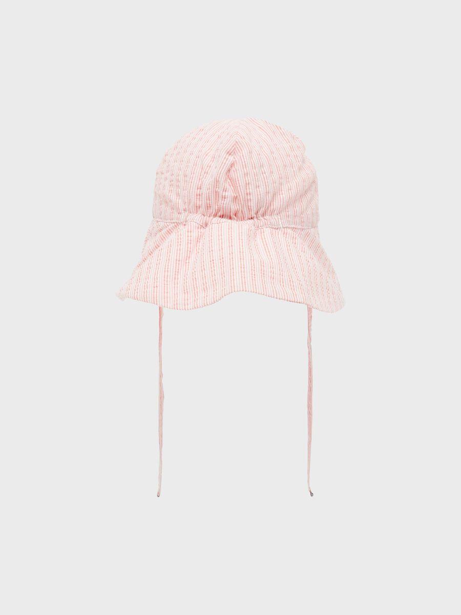 Name It Cappello da sole rosa a righe neonati