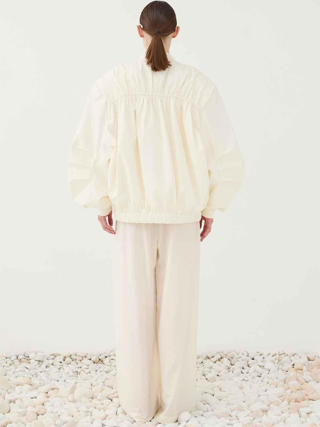 Eleh giubbino bianco bomber